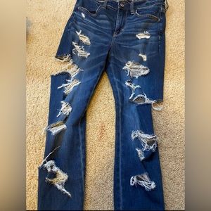 American eagle ripped jeans